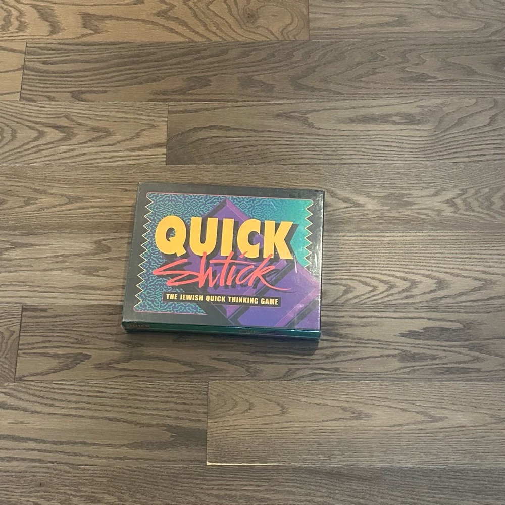 Quick Shtick Jewish Quick Thinking Board Game NWT Ages 8+